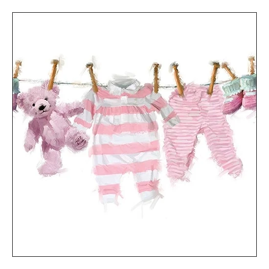 Baby Girl Clothes papírszalvéta 33x33 cm