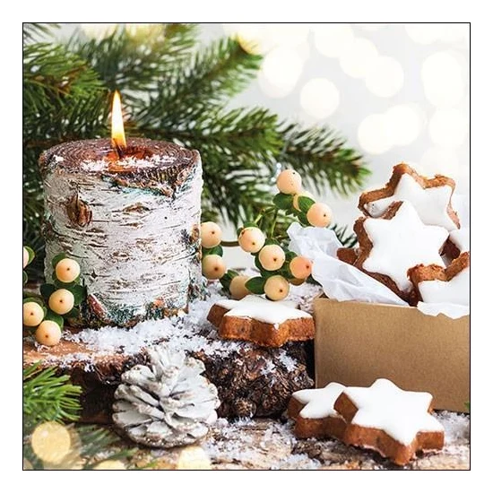 Birchwooden Candle papírszalvéta