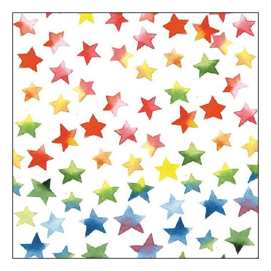 Colourful Stars mix papírszalvéta