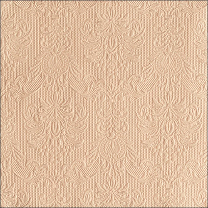 Elegance beige dombornyomott papírszalvéta bézs 33x33 cm