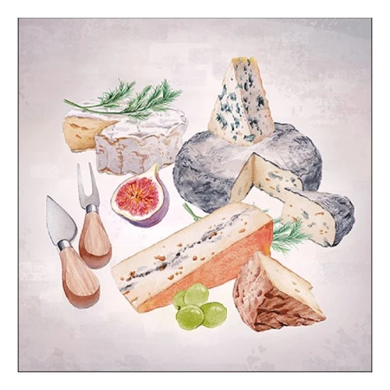 Fromages papírszalvéta 33x33 cm 20 db-os