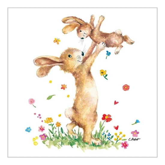 Húsvéti nyuszis papírszalvéta Hey Easter