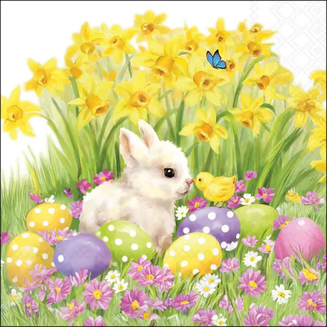 Húsvéti Papírszalvéta 33x33 cm 20 db-os háromrétegű Easter friends