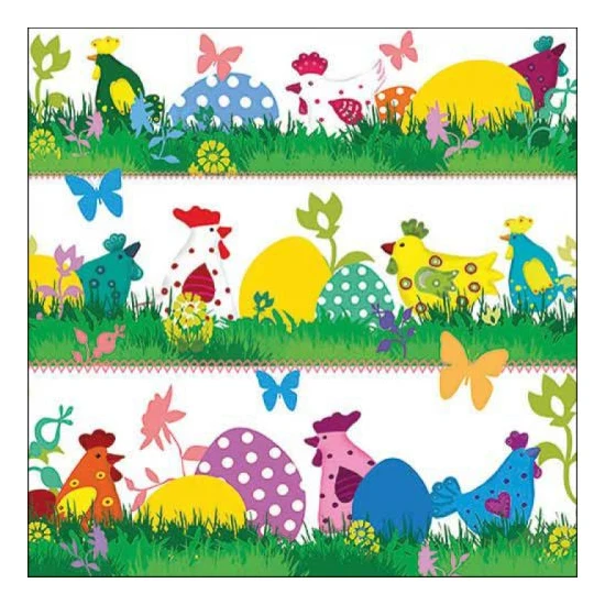 Húsvéti szalvéta 33x33 cm 20 db Funny Chicks