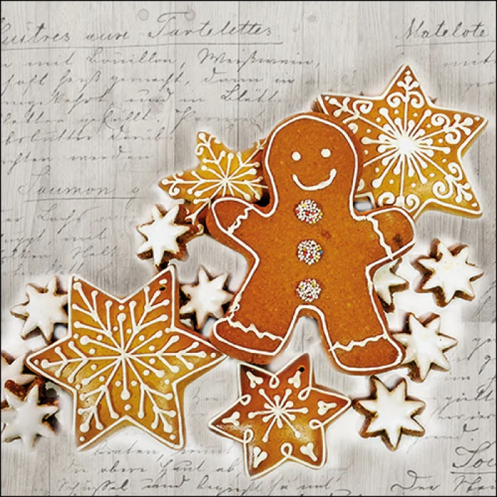 Karácsonyi papírszalvéta 33x33 cm Christmas Baking