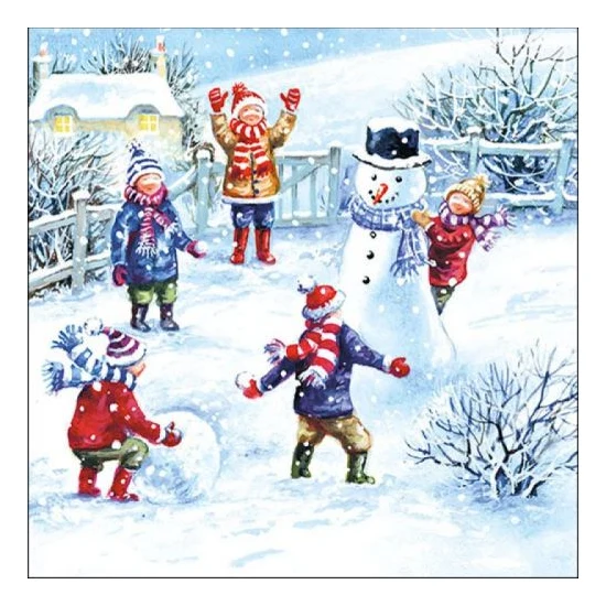 Karácsonyi papírszalvéta Snowfun