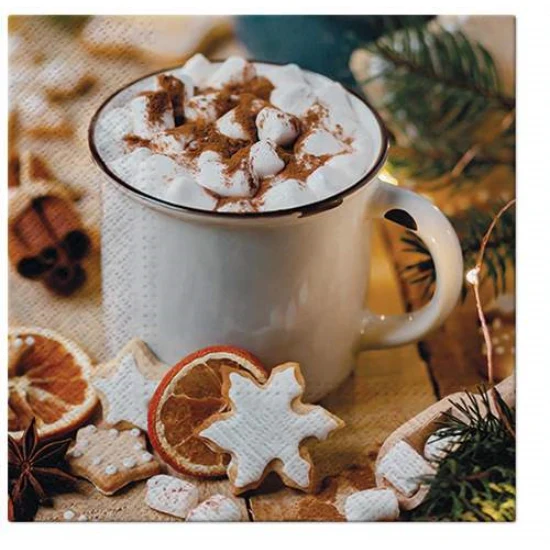 Karácsonyi szalvéta forró csoki Hot mug