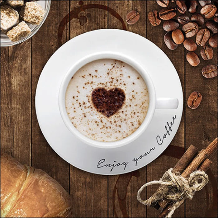 Kávés Papírszalvéta 33x33 cm 20 db-os Coffee Time