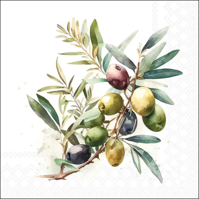 Papírszalvéta 33x33 cm 20 db-os háromrétegű Olive branch