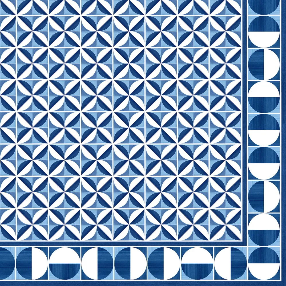 Papírszalvéta Geometric Blue