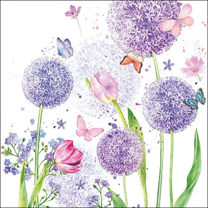 Pllangós tavaszi virágos három rétegű papírszalvéta Flower beauty