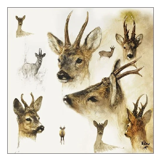 Portraits Deer papírszalvéta