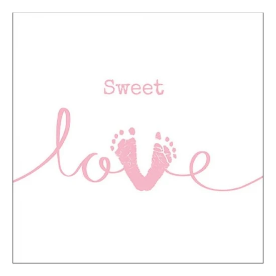 Sweet Love Girl papírszalvéta 33x33 cm 20 db-os