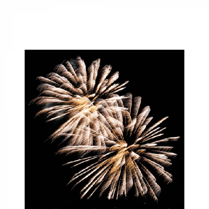 Szilveszteri szalvéta Golden Firework 25x25 cm