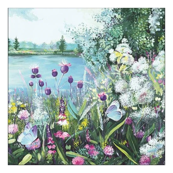 Tavaszi tópart papírszalvéta 33*33 cm Lake View