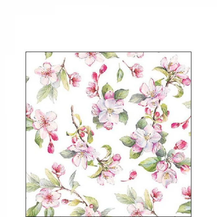 Tavaszi virágos papírszalvéta Spring blossom 25x25 cm