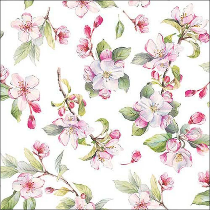Tavaszi virágos papírszalvéta Spring blossom 33x33 cm