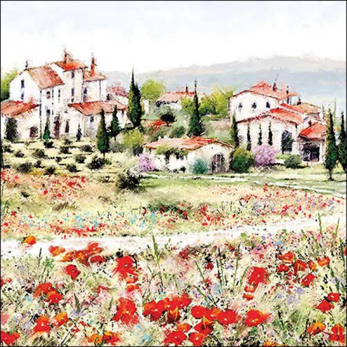 Toszkán festmény papírszalvéta 33x33 cm 20 db-os