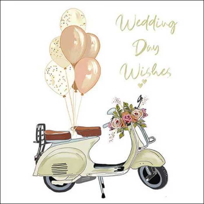 Wedding day wishes esküvői papírszalvéta 33x33 cm 20 db-os