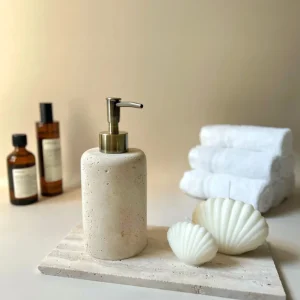 Travertine Soap Dispenser