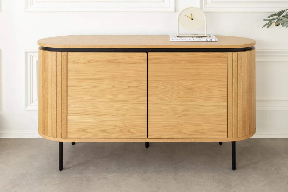 ATELIER barna tölgyfa furnér komód 120 cm