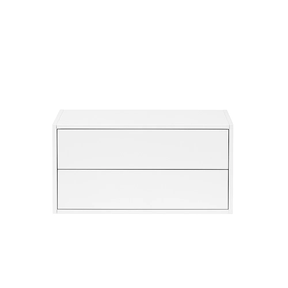 Boxie 2 fiókos fali szekrény 40x80x37 cm fehér