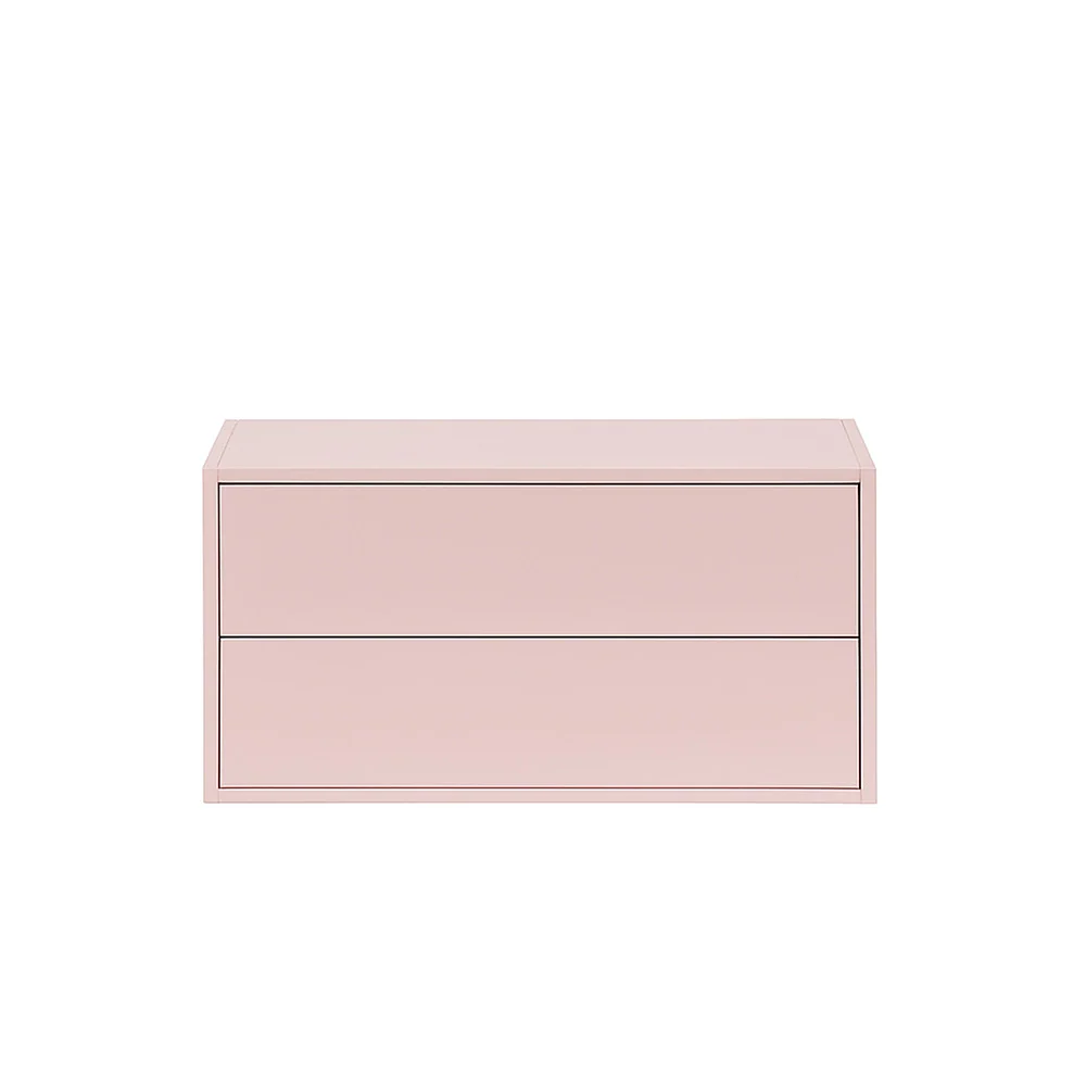 Boxie 2 fiókos fali szekrény 40x80x37 cm pink