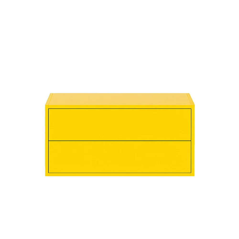 Boxie 2 fiókos fali szekrény 40x80x37 cm sárga