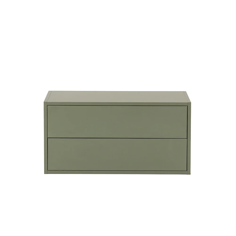 Boxie 2 fiókos fali szekrény 40x80x37 cm zöld