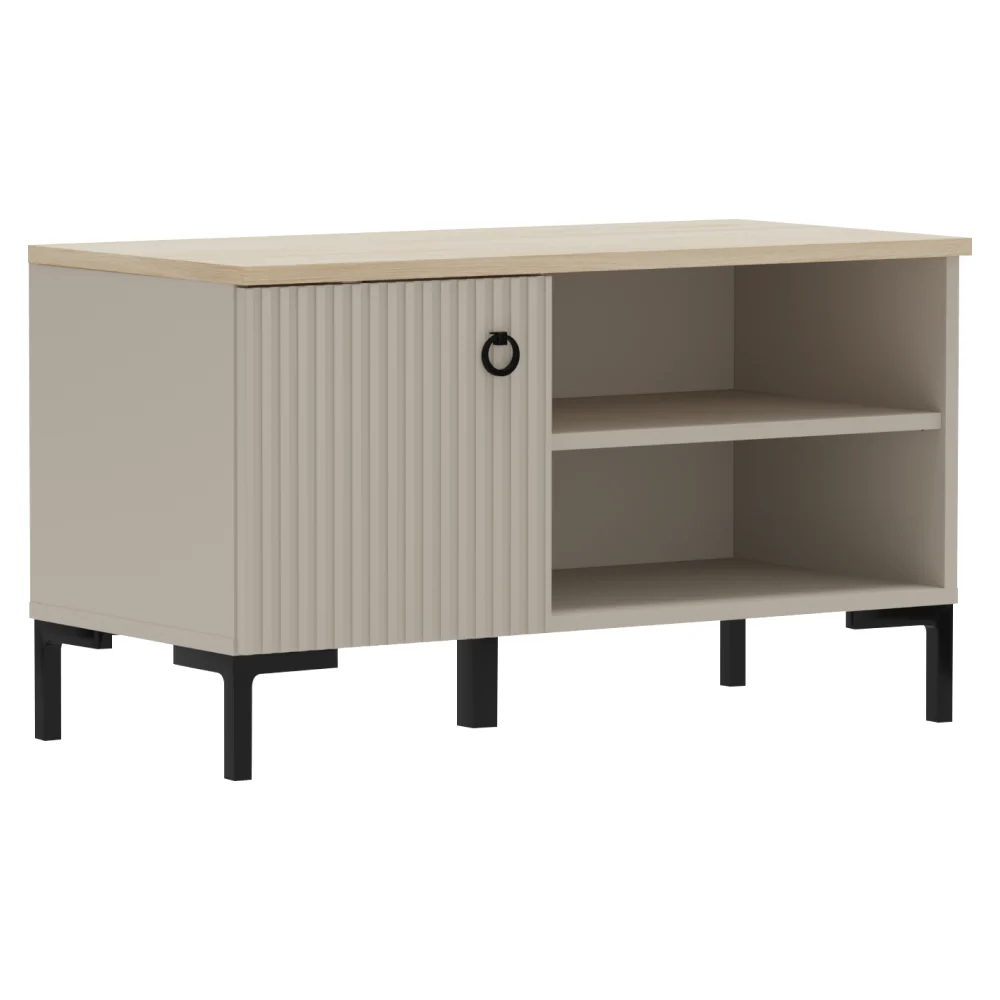 Cipősszekrény, szürkésbarna Taupe/silverjack tölgy, DOMCA 1D