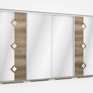 DIAMOND tolóajtós gardrób (318cm)
