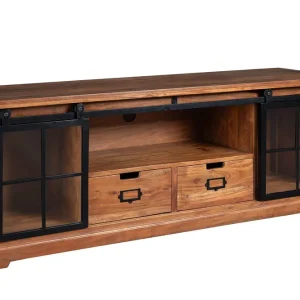 HERITAGE barna akácfa vitrin 160 cm