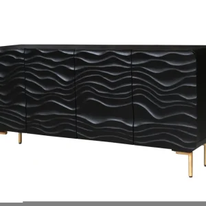 LAGOON fekete mangófa komód 160cm