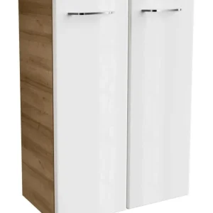 MILANO Dupla Midi szekrény 60 cm széles tölgy/fehér