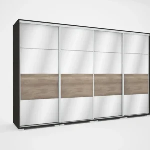 MIRROR tolóajtós gardrób (318cm)