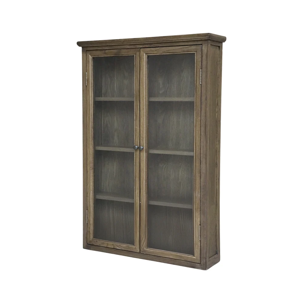 OLD FRENCH natúr vitrines faliszekrény 120 cm