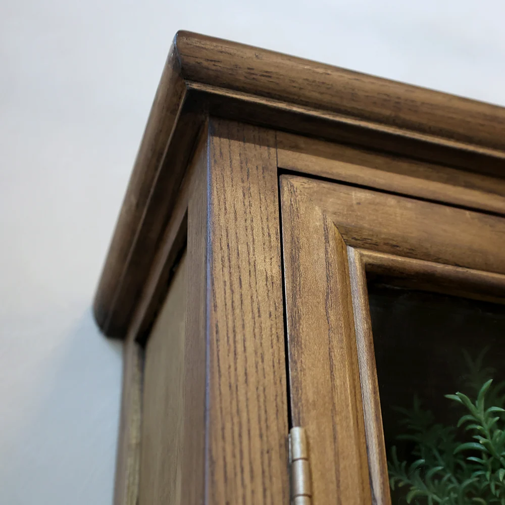 OLD FRENCH natúr vitrines faliszekrény 120 cm