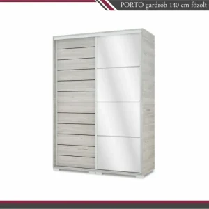 PORTO tolóajtós gardrób+1fózolt t.ajtó (140cm)