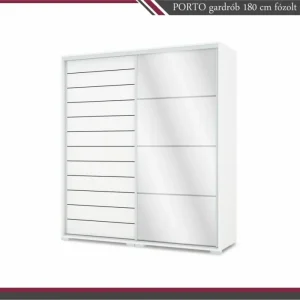 PORTO tolóajtós gardrób+1fózolt t.ajtó (180cm)