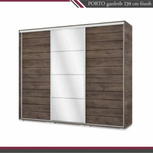 PORTO tolóajtós gardrób+1fózolt t.ajtó (239cm)