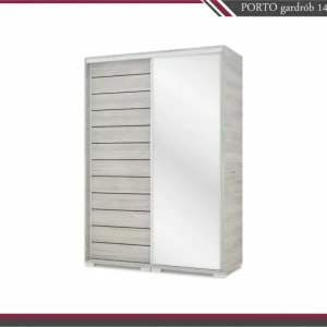 PORTO tolóajtós gardrób+1tükör (140cm)