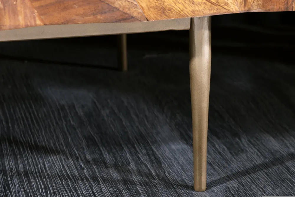 STONE FINISH barna fa komód 150cm