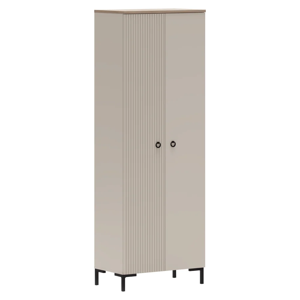 Szekrény, szürkésbarna Taupe/silverjack tölgy, DOMCA 2D