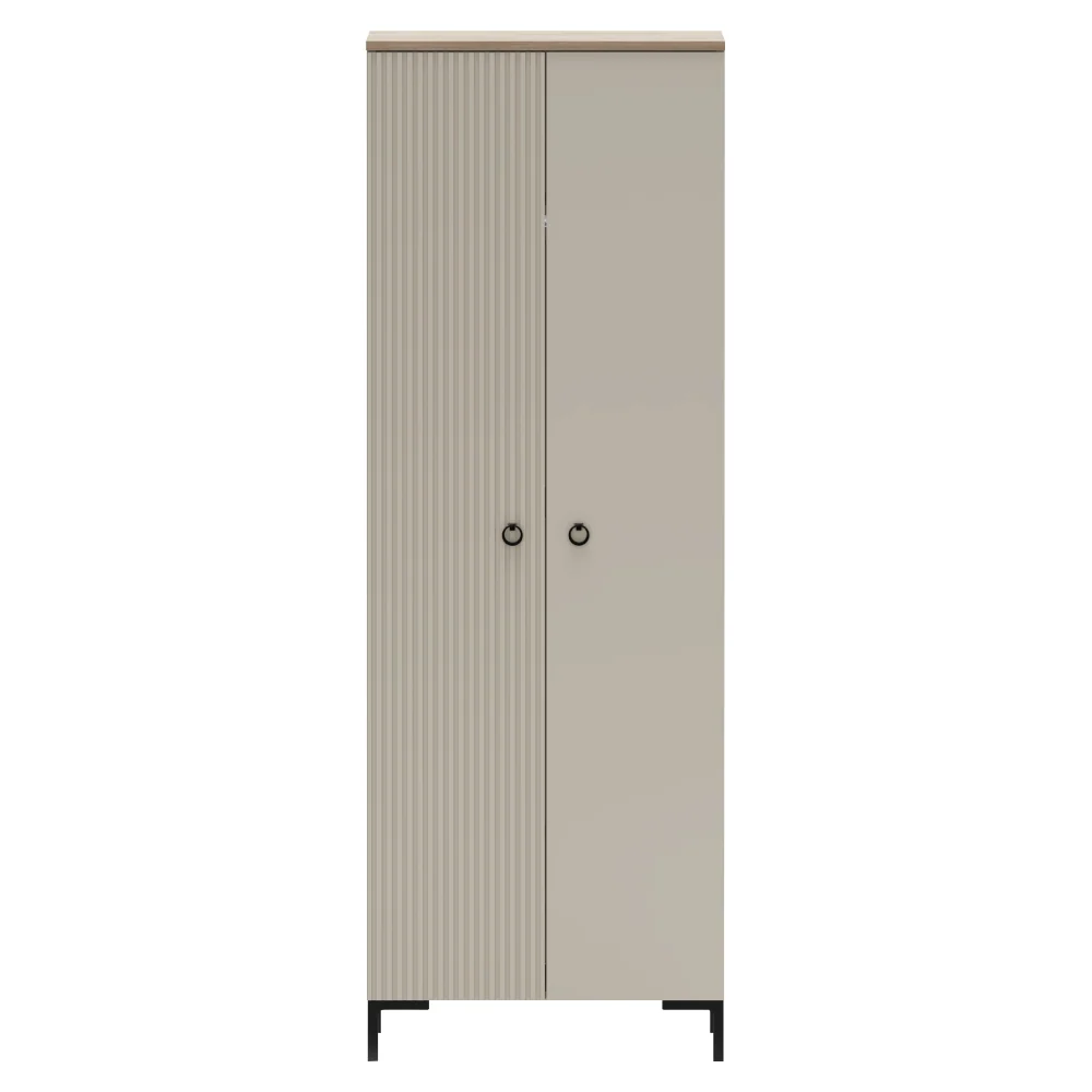 Szekrény, szürkésbarna Taupe/silverjack tölgy, DOMCA 2D