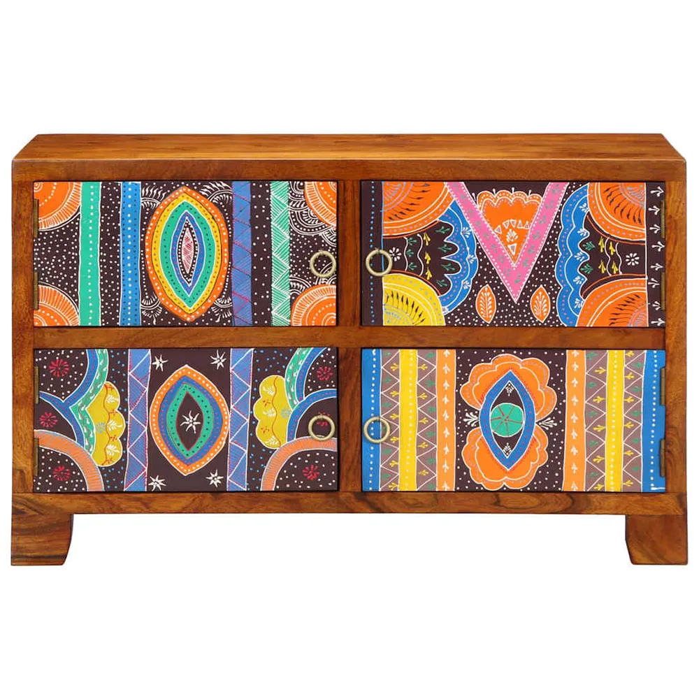 vidaXL Cipőszekrény tárolóval Barna 90 x 35 x 55 cm Tömör Akácfa