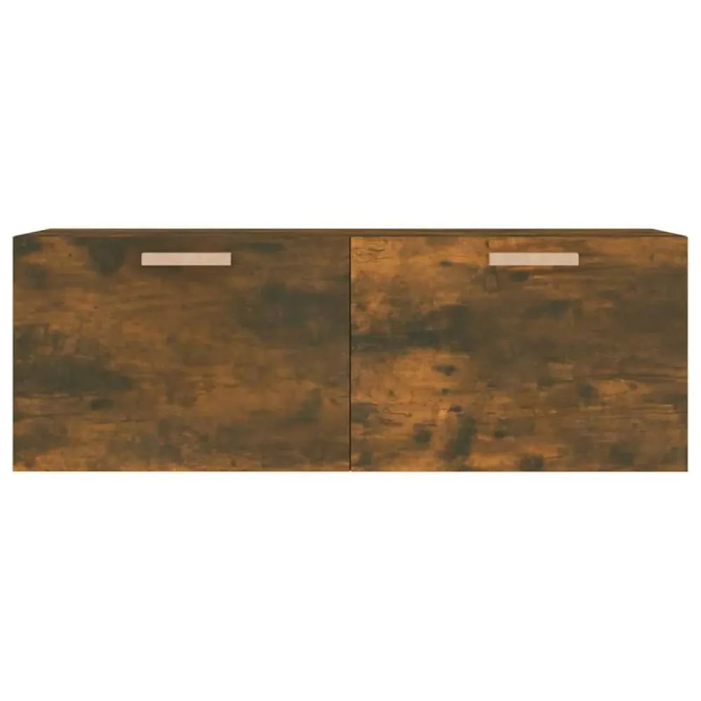 vidaXL füstös tölgy színű szerelt fa faliszekrény 100 x 36,5 x 35 cm