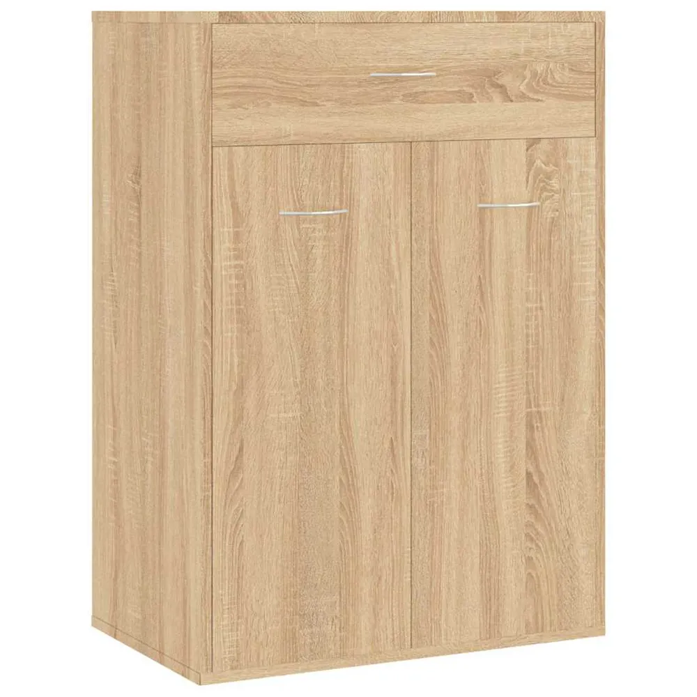 vidaXL sonoma tölgy színű szerelt fa cipősszekrény 60 x 35 x 84 cm