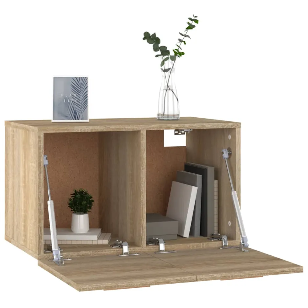 vidaXL sonoma tölgy színű szerelt fa faliszekrény 60 x 36,5 x 35 cm