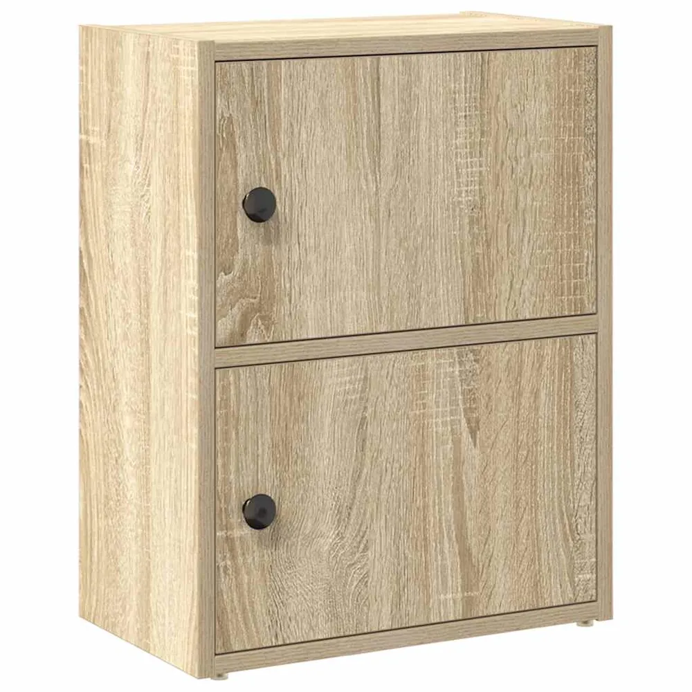 vidaXL sonoma tölgy színű szerelt fa könyvszekrény 40x24x52 cm