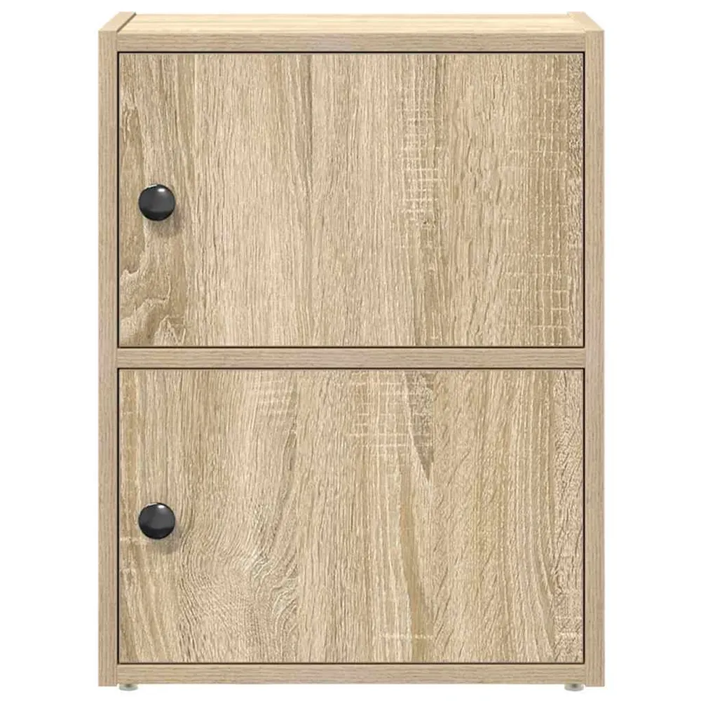 vidaXL sonoma tölgy színű szerelt fa könyvszekrény 40x24x52 cm